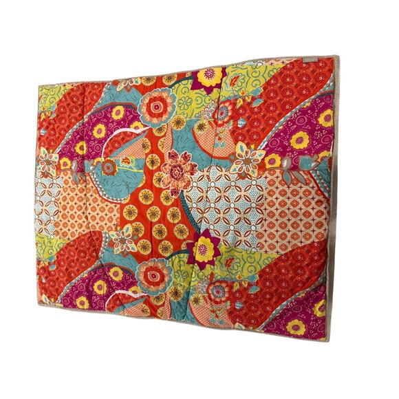 Levtex Baby Zahara Padded Comforter Elephant Quilt Colorful Crib Bedding Nursery - Picture 10 of 12